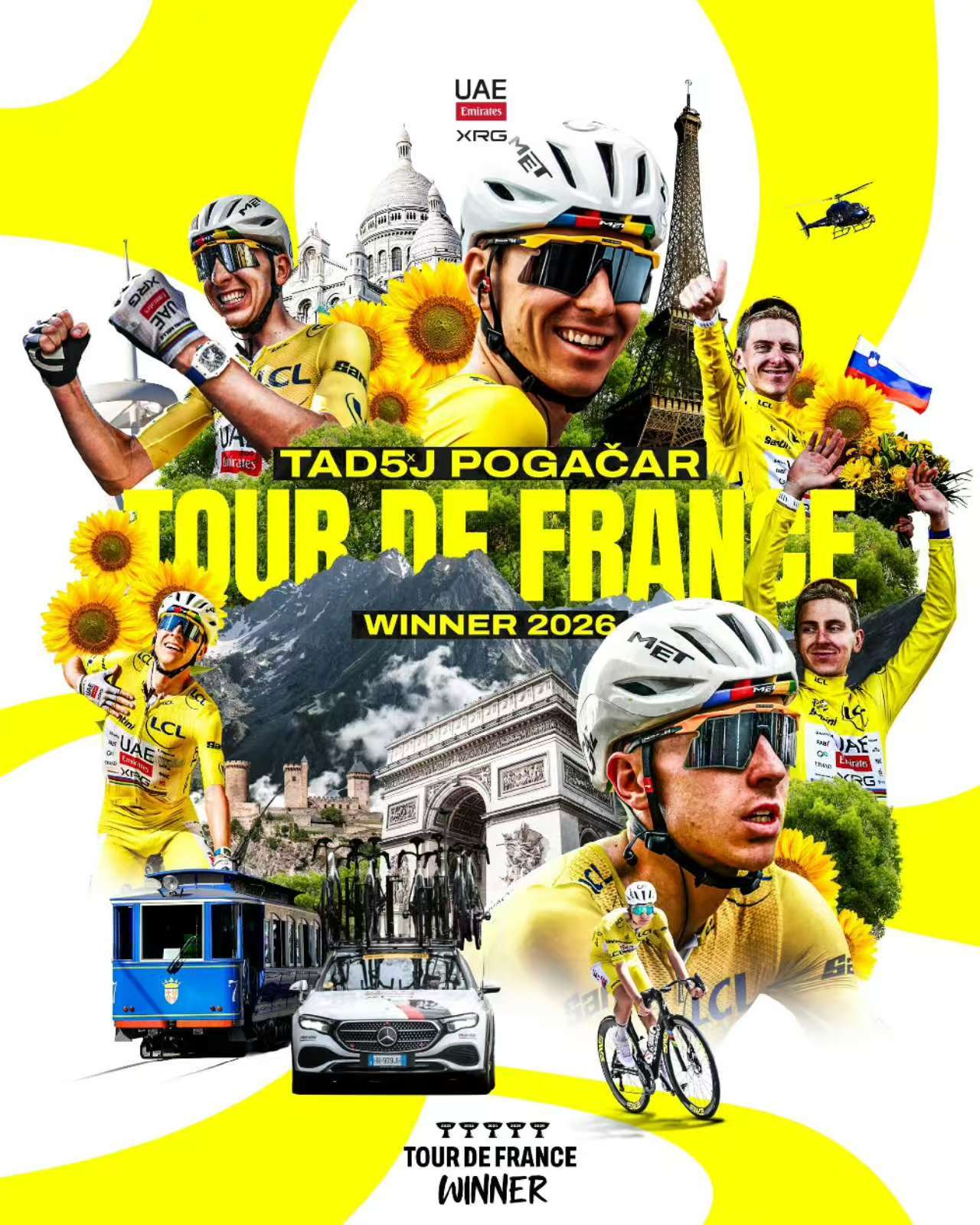 Femdobbelt Tour de France-mester, 27-årige Pogacars nye kapitel i Tour de France